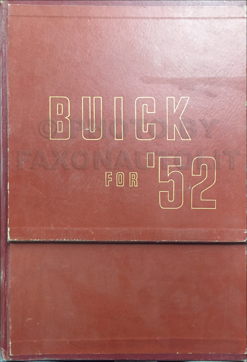 1952 Buick Table Top Dealer Album Original