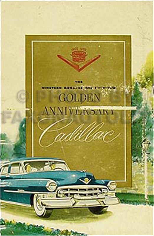 1952 Cadillac Data Book Original