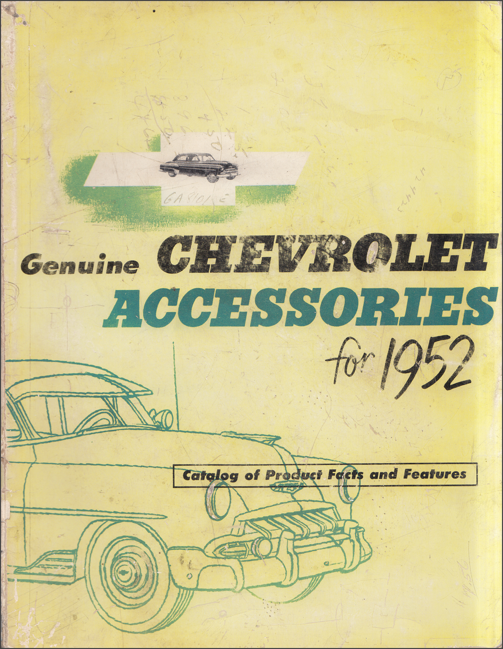 1952 Chevrolet Custom Feature Accessories Dealer Album Original