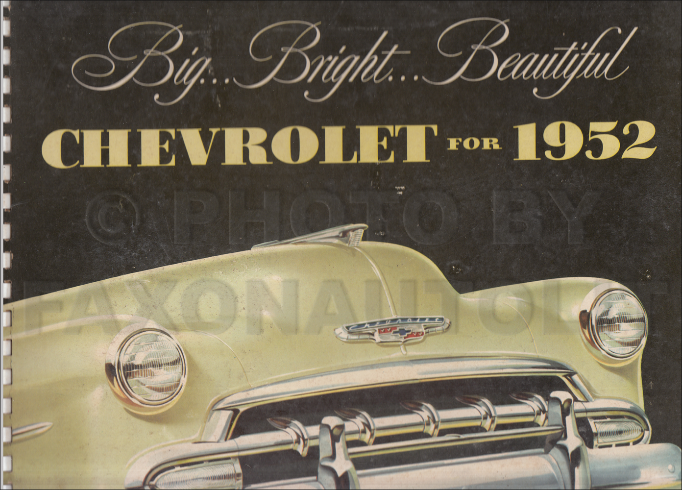 1952 Chevrolet Car Color and Upholstery Dealer Album Original