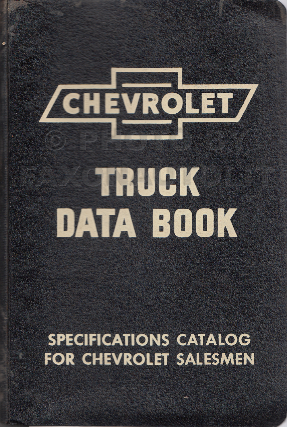 1952 Chevrolet Truck Data Book Original