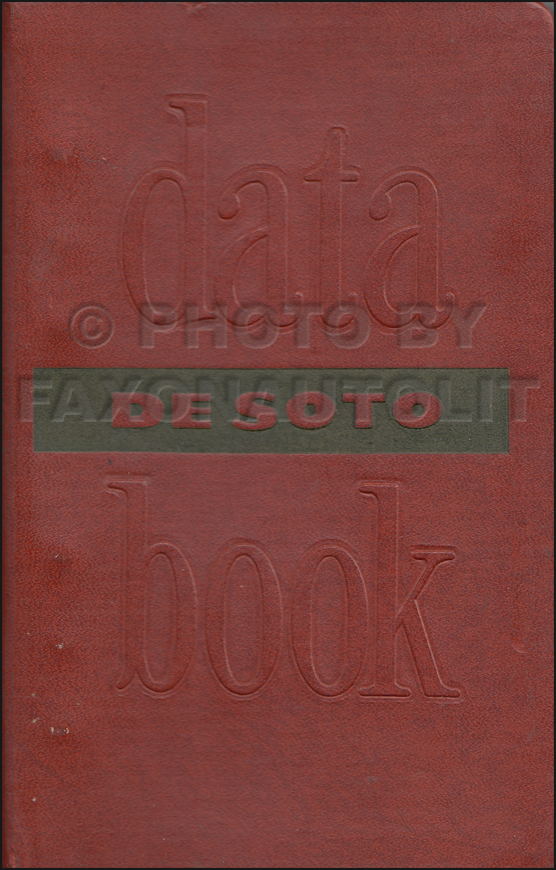1952 DeSoto Data Book Original