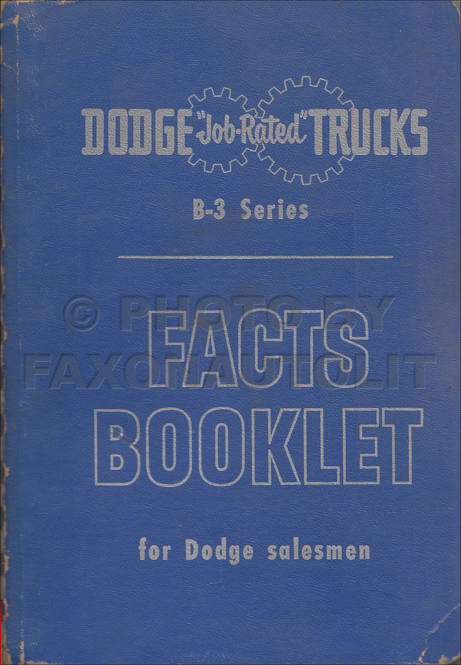 1952 Dodge Truck Data Book Original