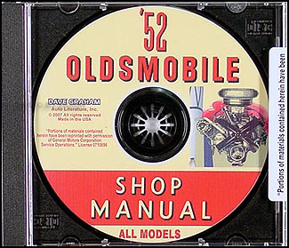 1952 Oldsmobile CD-ROM Shop Manual 