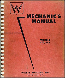 1952 Willys Aero Car Repair Manual Original