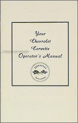 1953-1954-1955 Corvette Owner's Manual Reprint