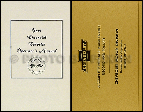 1953-1955 Corvette Owner's Manual Reprint Package