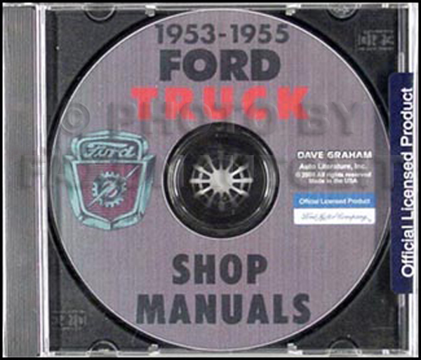 1953-1955 Ford Truck Shop Manual CD-ROM