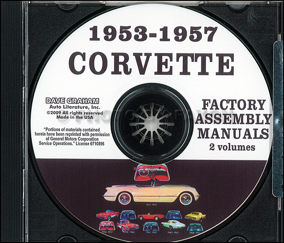 1953-1957 Chevrolet Corvette Assembly Manuals on CD-ROM