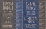 1953-1959 Ford Car Illustrated Parts Book Original Set