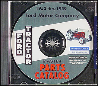 CD 1953-1959 Ford Tractor Illustrated Parts Catalog NAA 600-1801