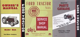 1953-1955 Ford NAA Tractor 3 Manual SET Reprint
