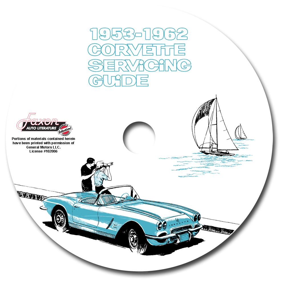 1953-1962 Corvette Servicing Guide CD-ROM