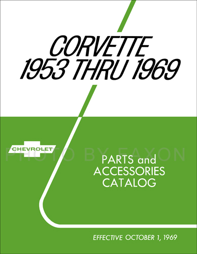 1953-1969 Chevrolet Corvette Parts Book Reprint