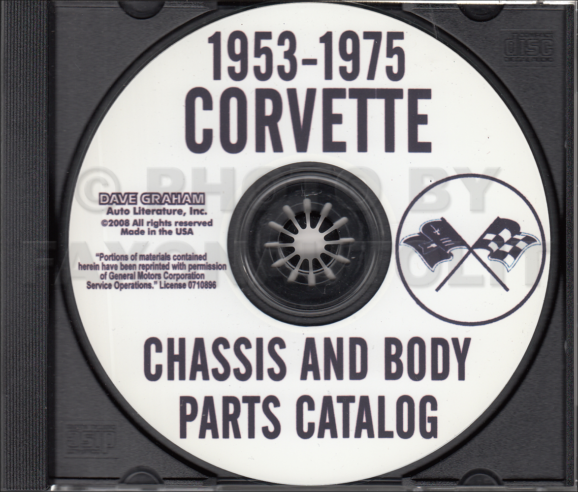 1963-1975 Chevrolet Corvette CD-ROM Parts Catalog