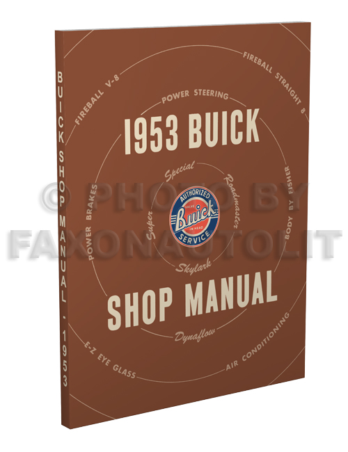1953 Buick Shop Manual Reprint Supplement