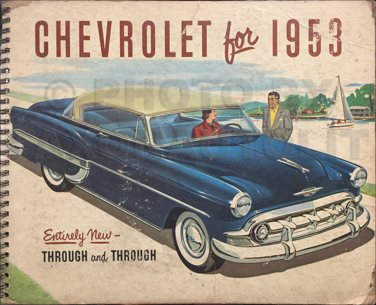 1953 Chevrolet Car Color and Upholstery Dealer Album Original