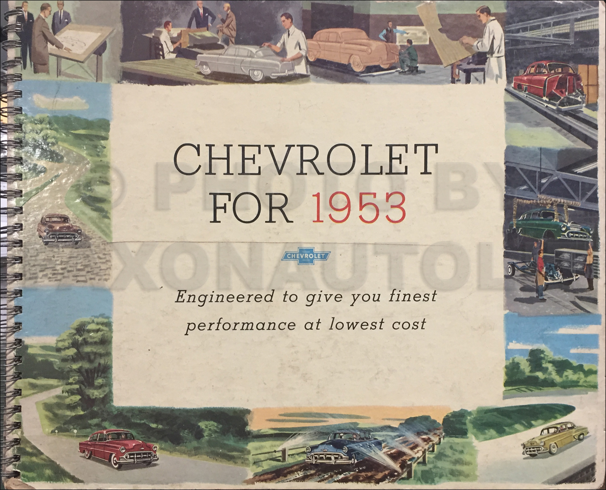 1953 Chevrolet Car Dealer Album Original