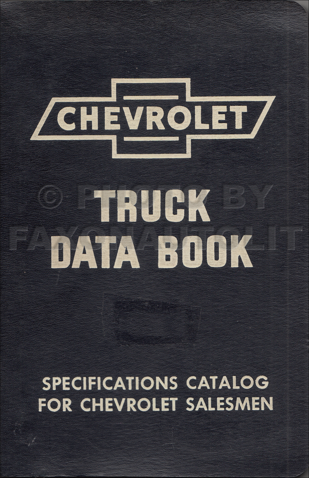 1953 Chevrolet Truck Data Book Original