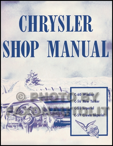 1953 Chrysler Shop Manual Set Reprint 