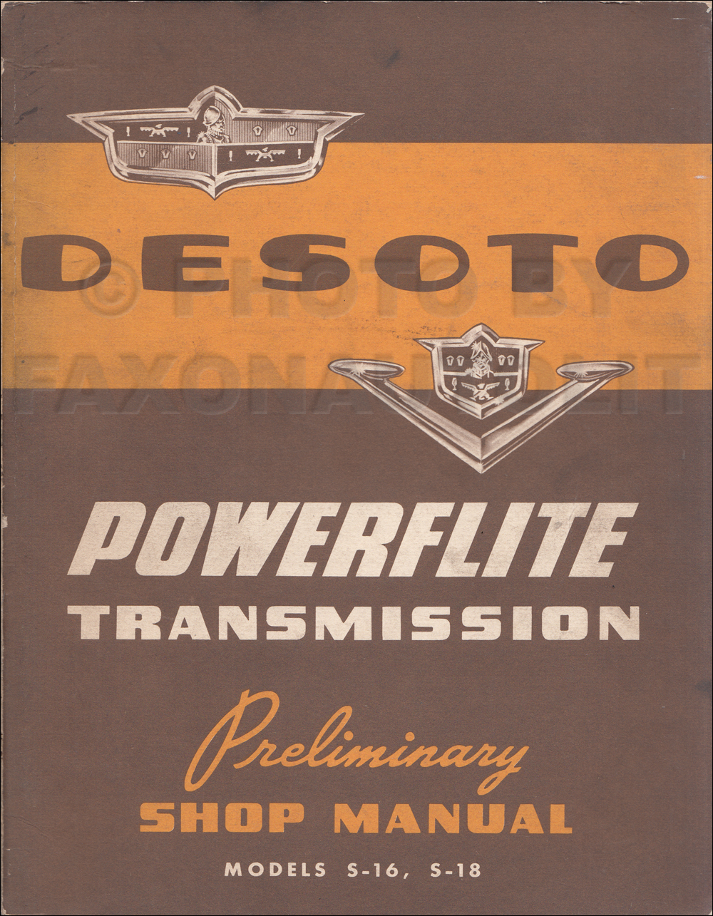 1953 DeSoto De Soto Powerflite Preliminary Repair Manual Original