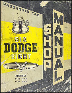 1953 Dodge Car Shop Manual Original 
