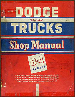 1953 Dodge Truck Shop Manual Original 