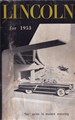 1953 Lincoln Cosmopolitan and Capri Owner's Manual Original