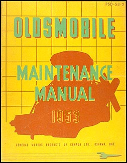 1953 Oldsmobile CANADIAN Repair Manual Original 