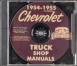 1954-1955 1st Series Chevrolet Truck Shop Manual on CD