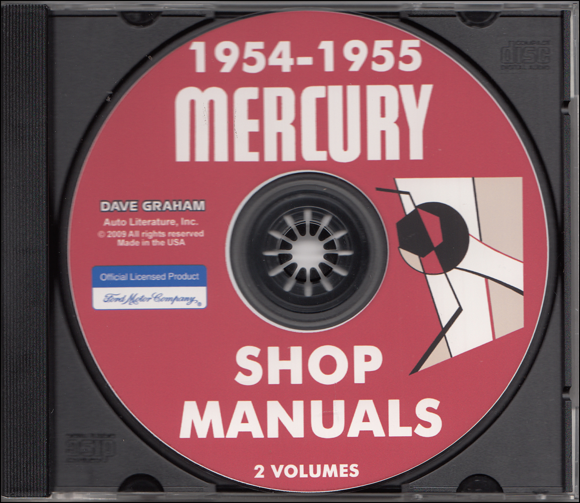 CD-ROM 1954-1955 Mercury Shop Manual Set