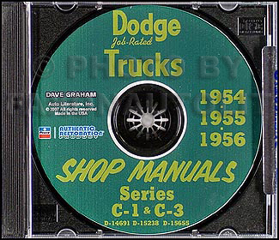 1954-1956 Dodge Pickup & Truck CD-ROM Shop Manual 