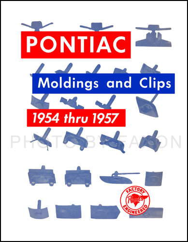 1954-1957 Pontiac Body Molding and Clips Parts Catalog Reprint