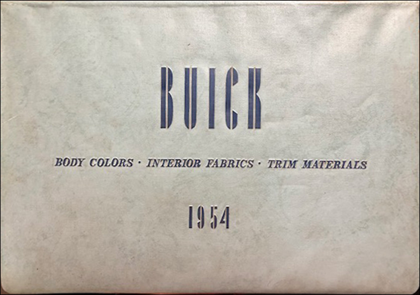 1954 Buick Color & Upholstery Dealer Album Original