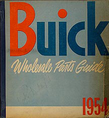 1949-1953 Buick Wholesale Parts Book Original