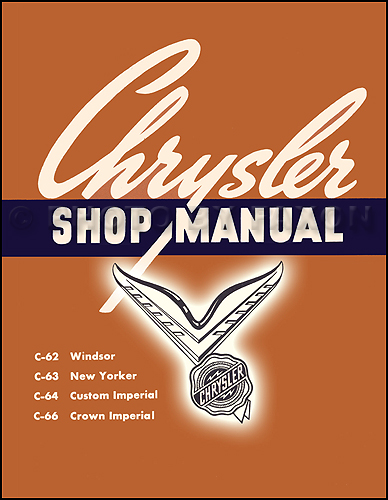1954 Chrysler Repair Manual Reprint 2 Volume Set 