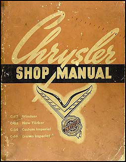 1954 Chrysler Shop Manual Original 