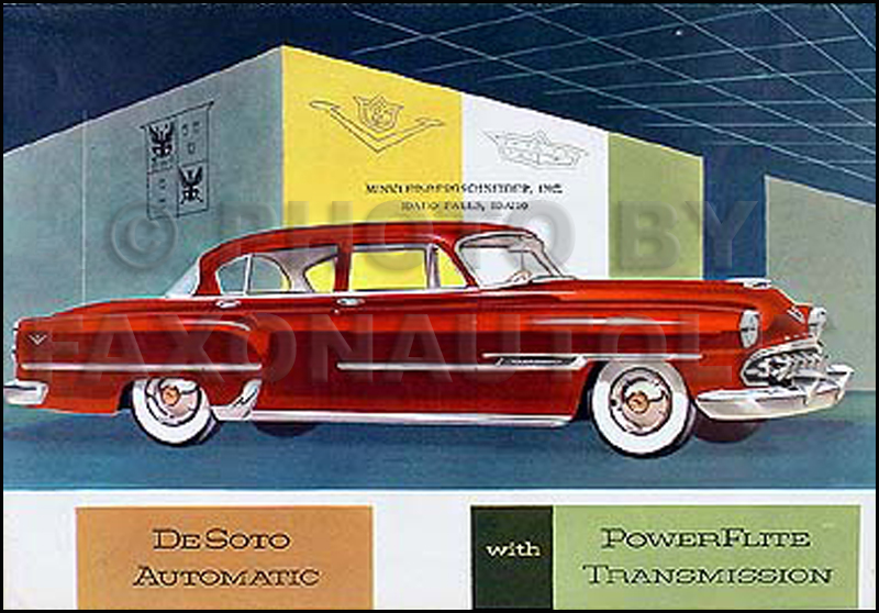 1954 DeSoto Original Color Sales Brochure 
