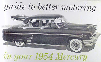 1954 Mercury Owner's Manual Reprint