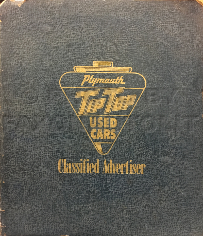 1946-1954 Plymouth Used Car Advertising Dealer Album Original