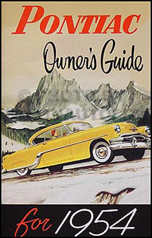 1954 Pontiac Owners Manual Reprint
