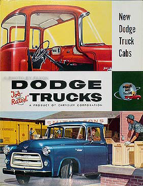 1955-1956 Dodge C3 Pickup "New Dodge Truck Cabs" ORIGINAL Sales Brochure