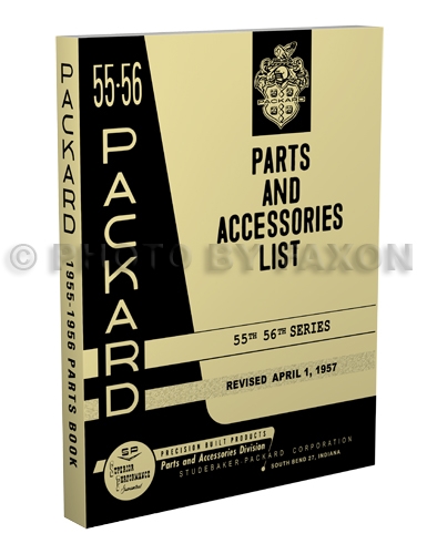1955-1956 Packard Master Parts Book Reprint