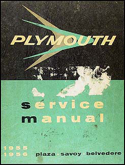 1955-1956 Plymouth Shop Manual Original