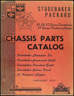 1955-1957 Studebaker & 57 Packard Mechanical Parts Catalog Original 