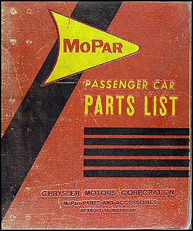 1955-1958 MoPar Parts Book Original