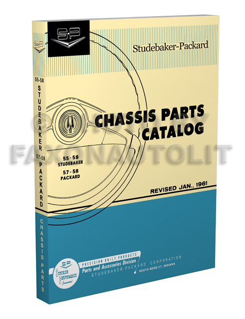 1957-1958 Packard Illustrated Chassis Parts Catalog Reprint