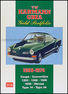 1955-1974 VW Karmann Ghia Gold Book of 53 Magazine Articles