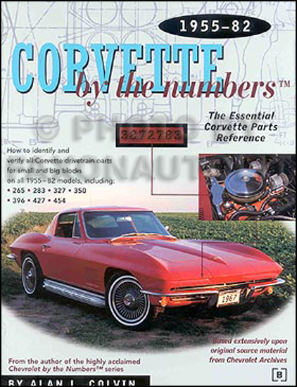 1955-1982 Corvette V8 Numbers I.D. Decoder Book