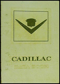 1955 Cadillac Data Book Original